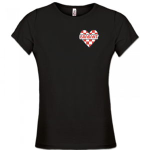 Dames T-shirt – Brabant hart