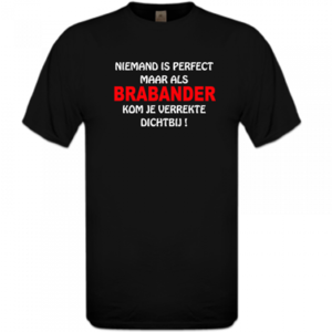 Unisex T-shirt – Niemand is perfect