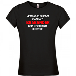 Dames T-shirt – Niemand is perfect